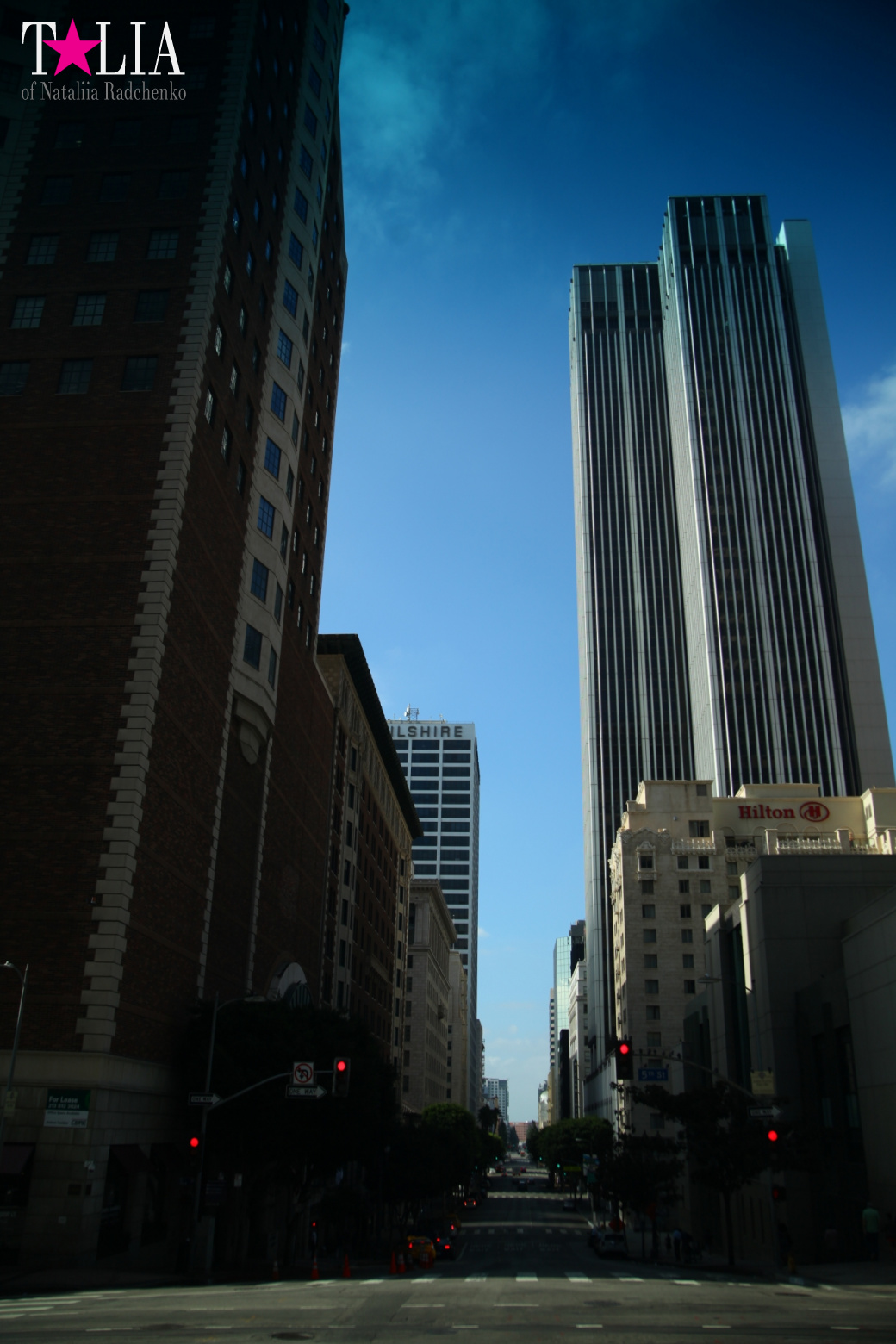 Даунтаун Лос Анджелеса + Знак LAX (Калифорния)